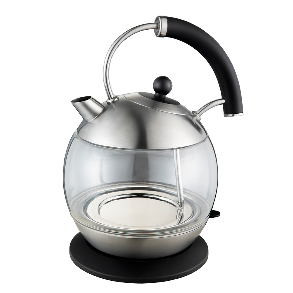 Electric Kettle 1.7L Glass Water Kettle Cordless Electric Teapot with LED Belt