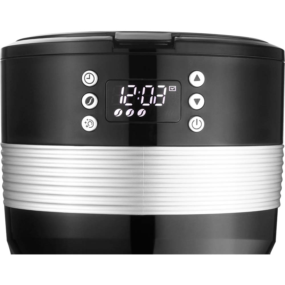 YK-C08 10-Cup Programmable LED display drip coffee maker with glass carafe 