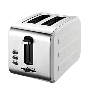 2-Slice Toaster Stainless Steel Toaster with 6 Bread Shade Setting Wide Slot