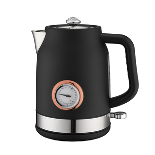 Electric Kettle 1.7L Retro Style Stainless Steel Water Kettle for Tea & Coffee