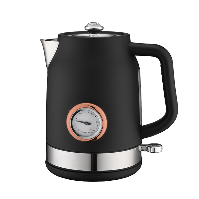 Electric Kettle 1.7L Retro Style Stainless Steel Water Kettle for Tea & Coffee